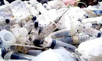 震惊 13.5吨废弃的输液管 注射器,或许已经成了你的餐具 玩具